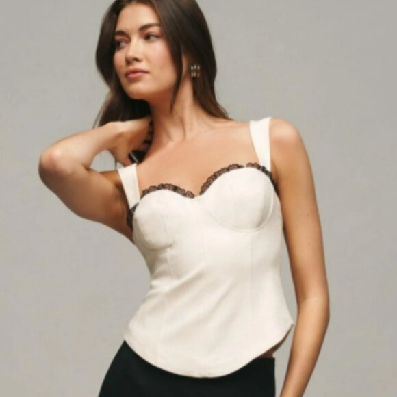 Reformation Sleeveless Alisa Sweatheart Tank Top - Picture 1 of 4